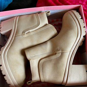 Lug sole booties